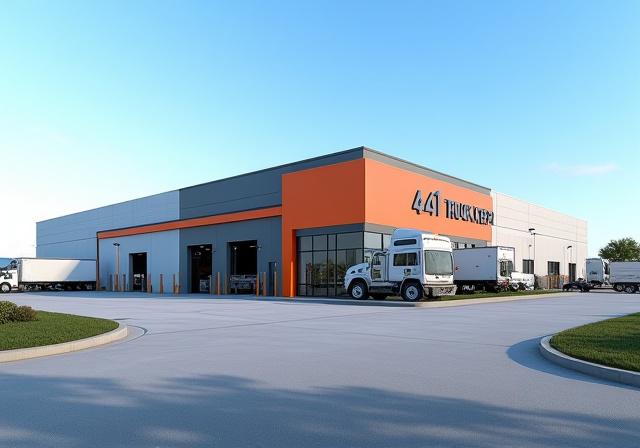Exterior view of 441 Truck Repair facility on a sunny day